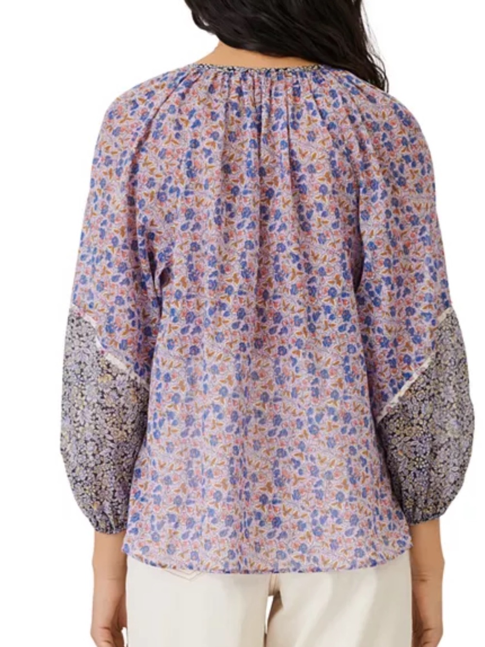 Maje Cisco Floral Print Cotton Top - Picture 2 of 9